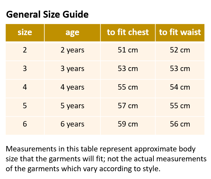 Buddhika Size Guide