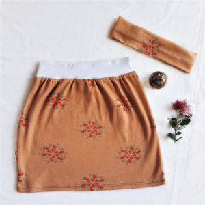 Buddhika Threads Organic Kids Clothes Skirt Bottlebrush Mandala